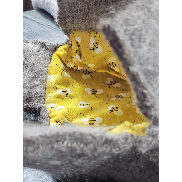 handmade wool felted Small Handbag Bee Print Inside Magnet Snap Boho Hippy - Picture 8 of 10